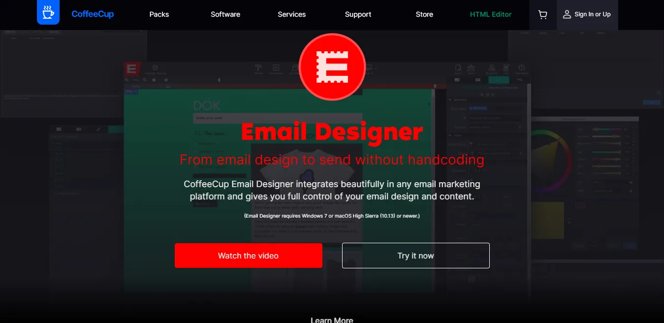 Email marketing template platform: CoffeeCup