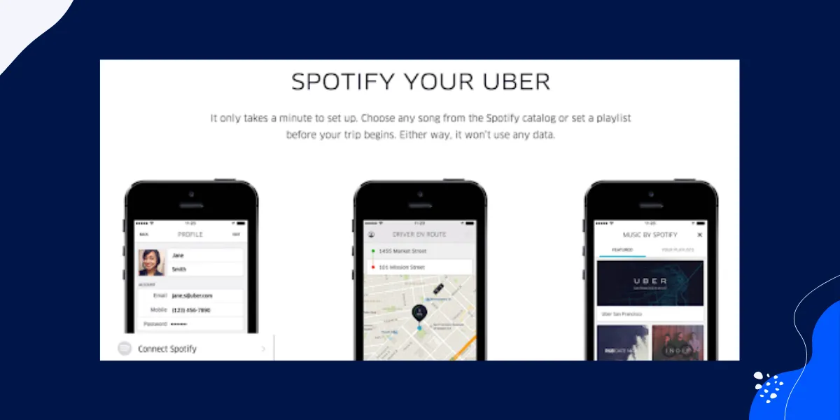 Examples of DTC Marketing: Uber and Spotify