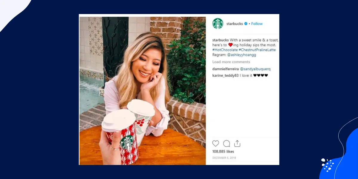 Examples of DTC Marketing: Starbucks