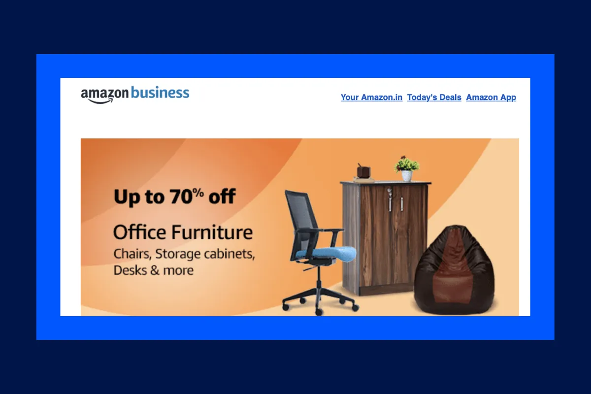 Amazon email header