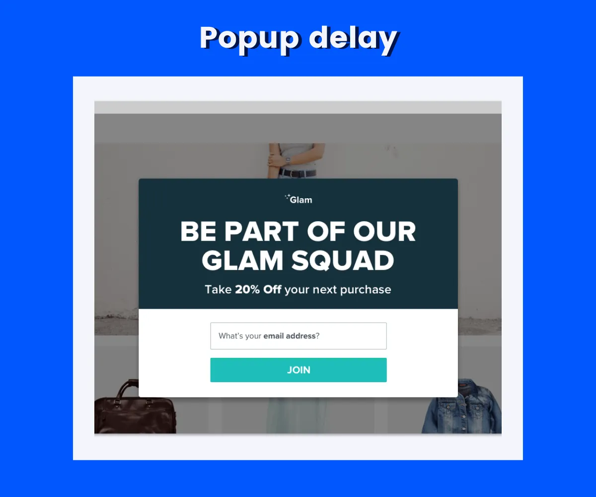 popup delay