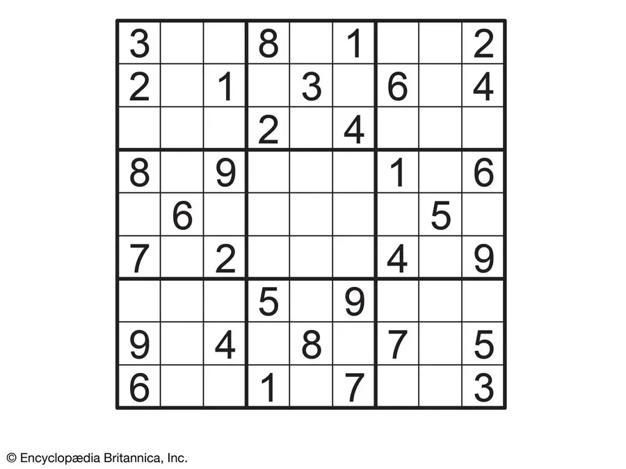 An example of sudoku