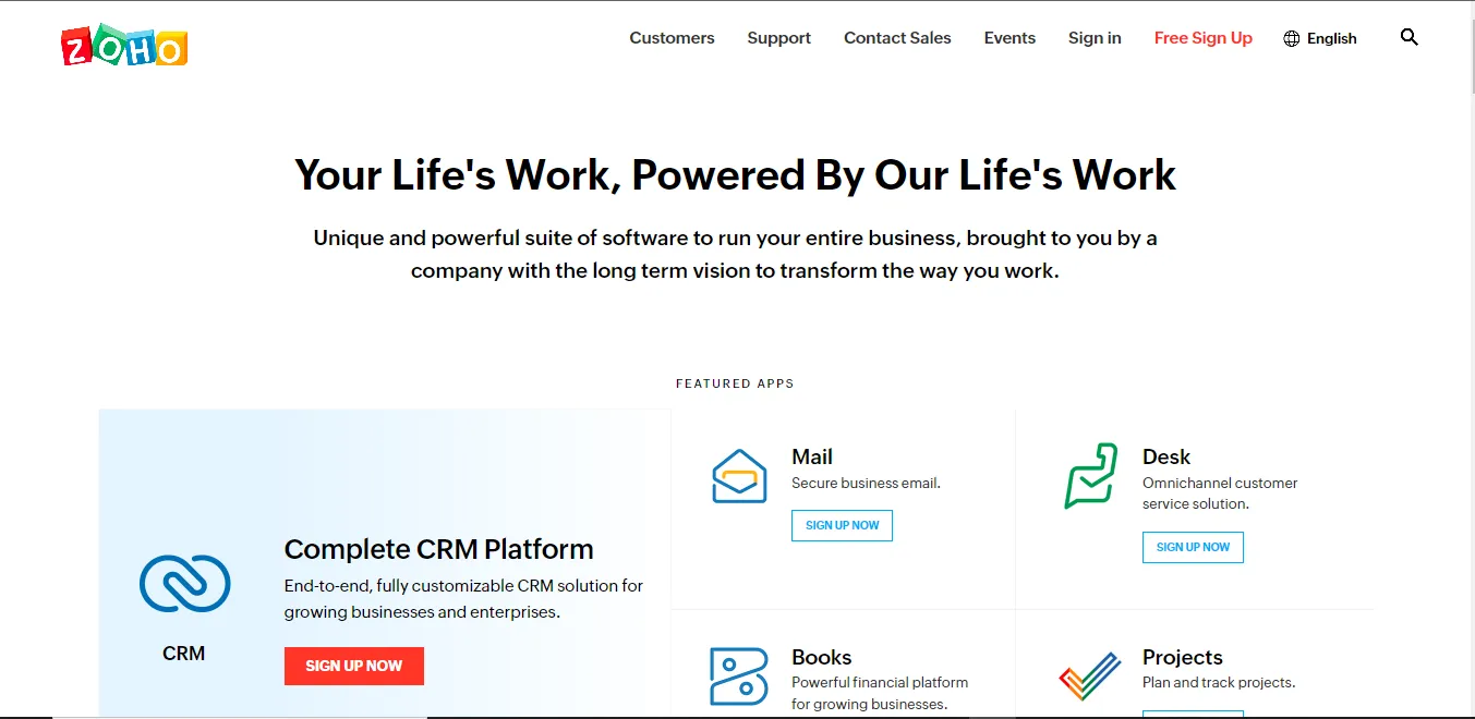 Best Mailchimp Alternative: Zoho