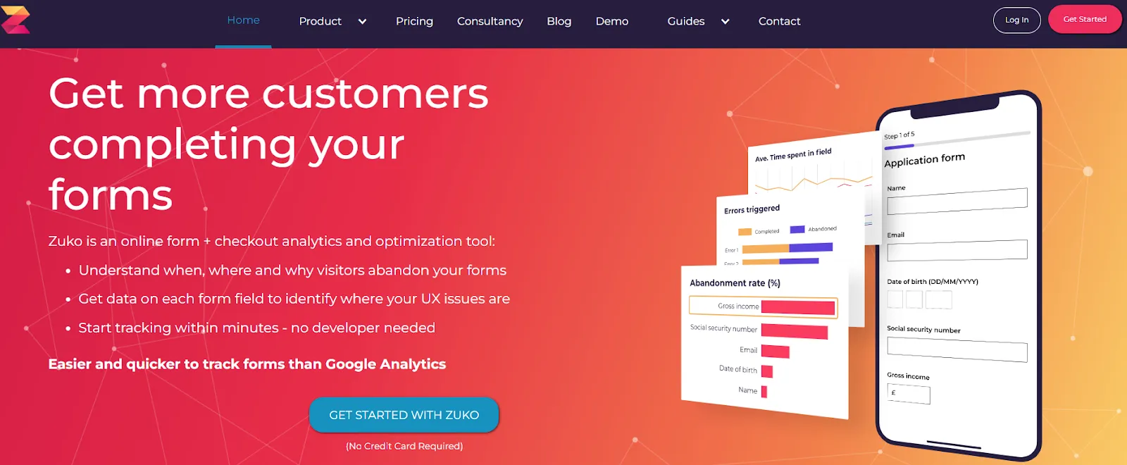 Marketing analytics tool: Zuko