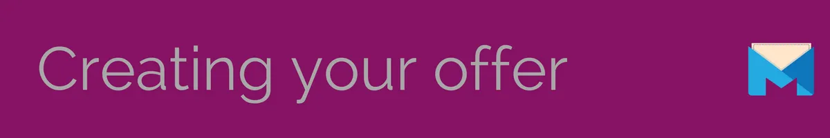 Creating b2b online marketing campaign content offer banner