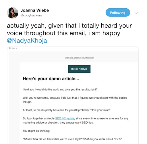 This is Nadya Newsletter Reaction