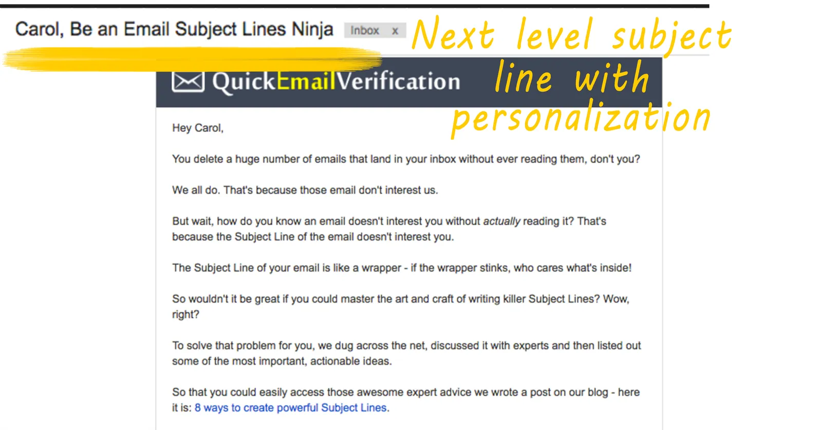 quick verification
