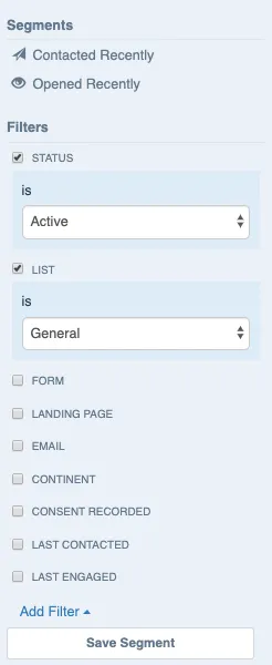 mailmunch audience segmentation filters