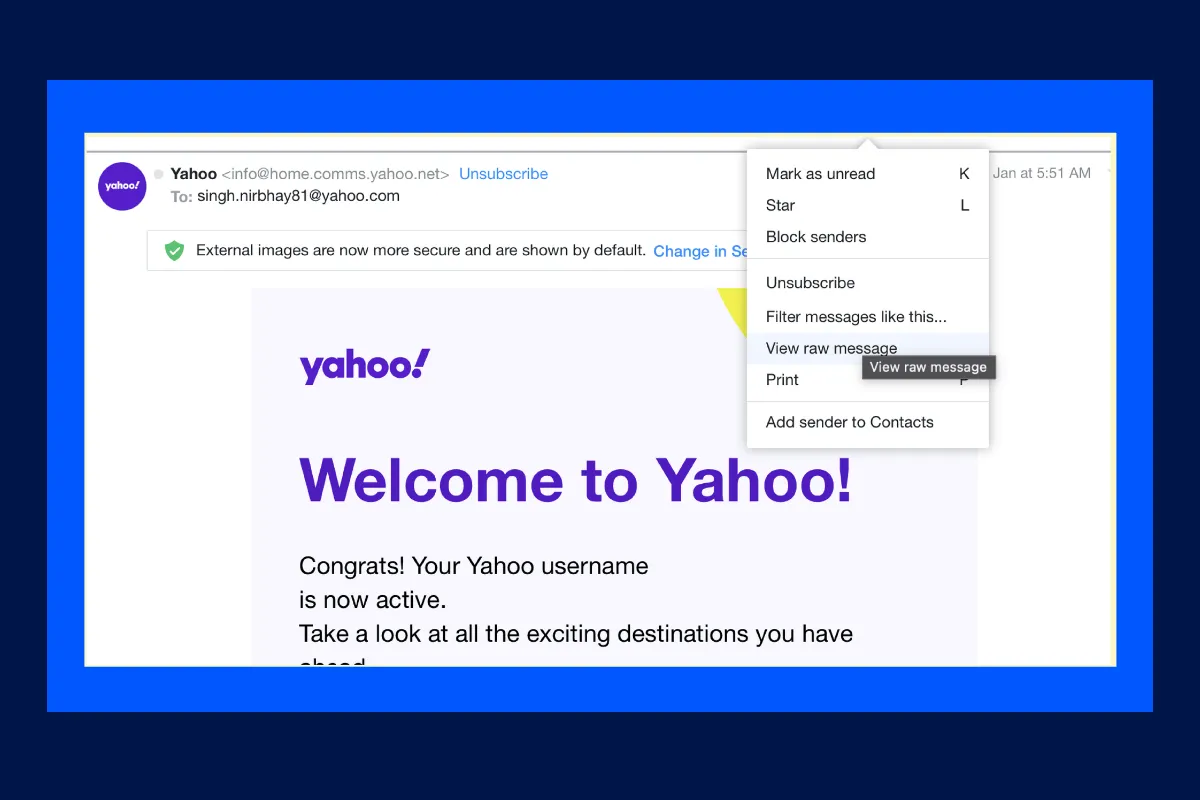 Yahoo header