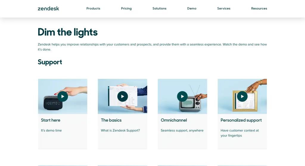 zendesk support page
