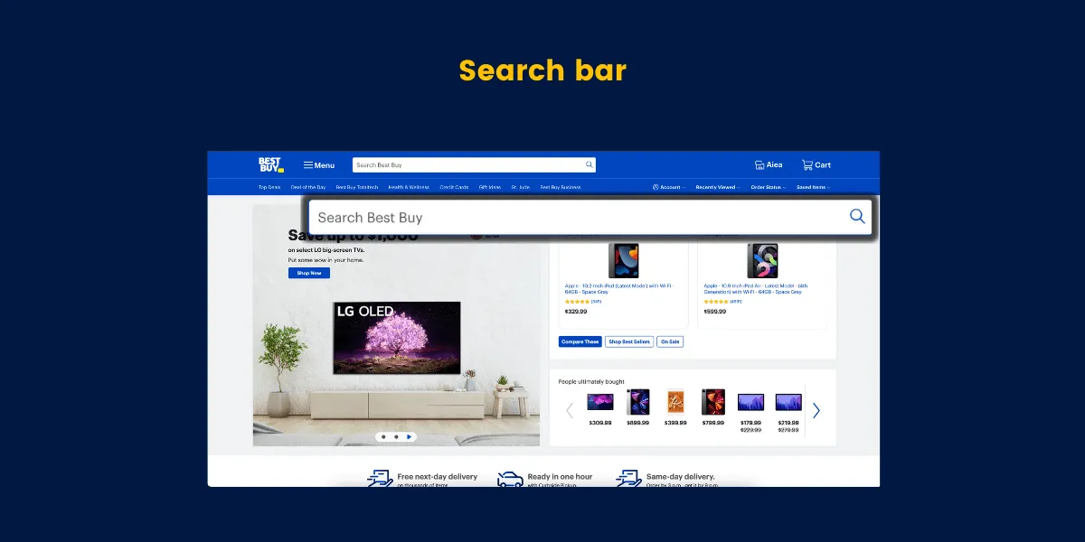search bar