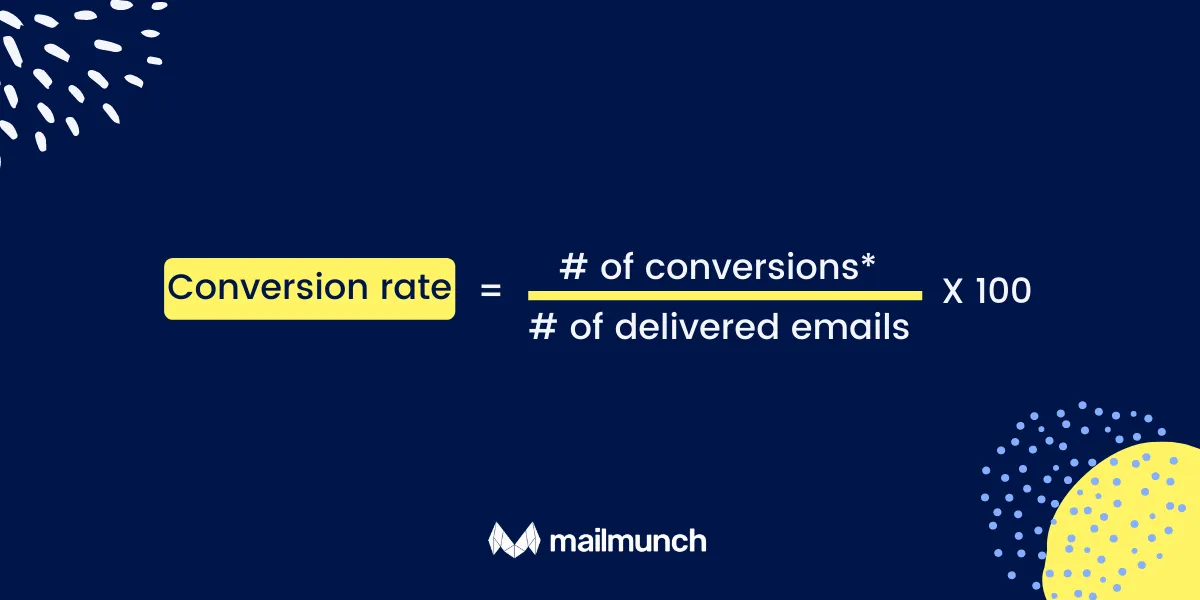 Email conversion rate formula