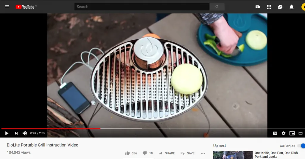 Biolite product demo youtube video