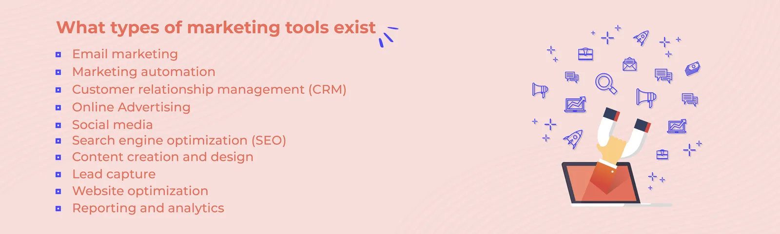 Infographic: What types of marketing tools exist?