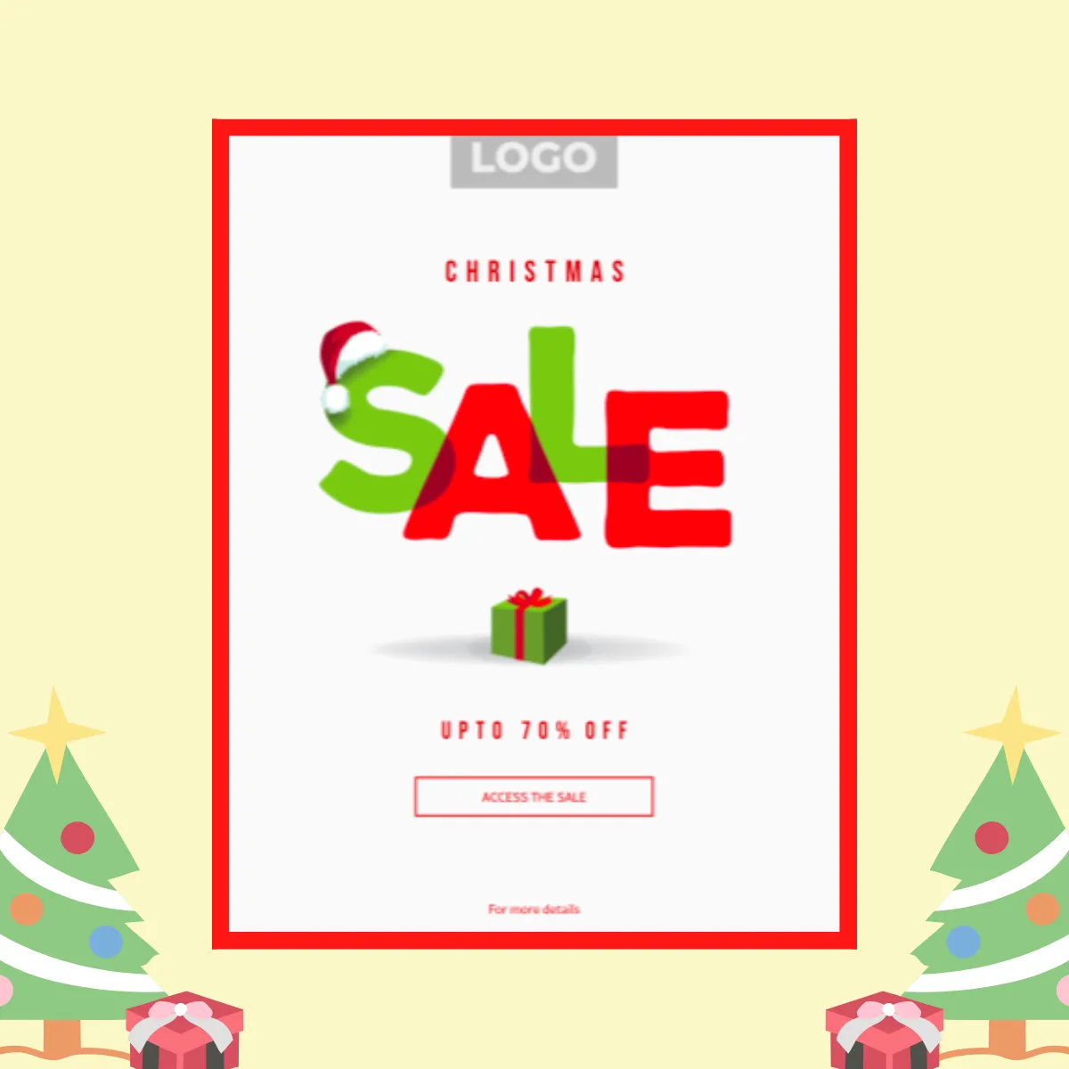 Free to use Mailmunch Christmas templates