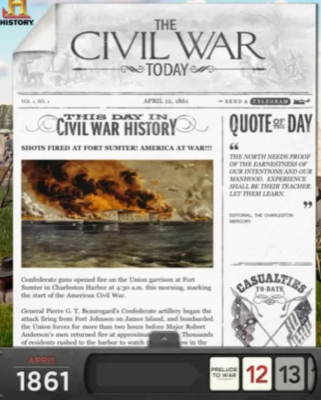 American Civil War: April Newsletter Ideas